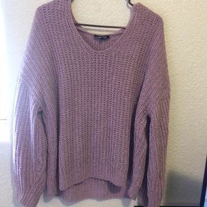 Purple express sweater